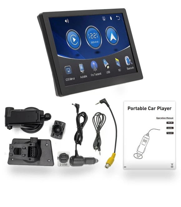 9-inch Smart Display with Wireless CarPlay and Android Auto — Stereo Receivers, Reakosound