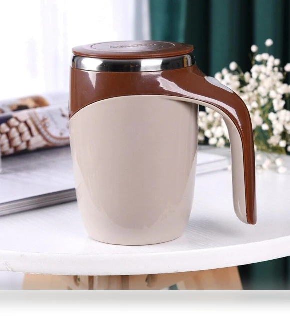 Automatic Self-Stirring Magnetic Mug — Beverage Warmers, Fresh Steps