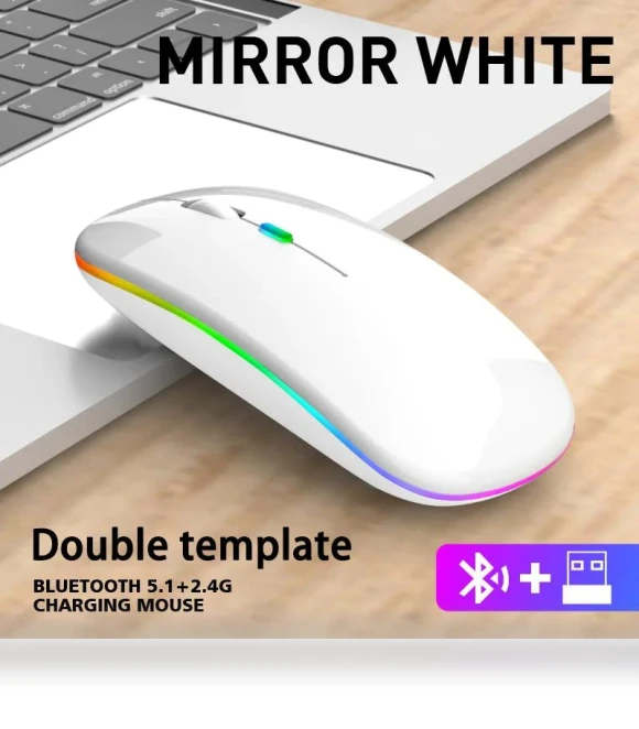 Rechargeable LED Wireless Mouse — Mouse Pads, Axial
