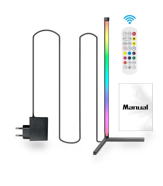 RGB Floor Lamp with Remote Control — Standing Lights, Worry free storage