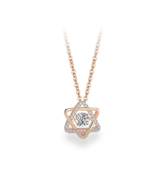 Smart Necklace with Six-Pointed Star — Smart Jewelry, Lucky Star Jewelry