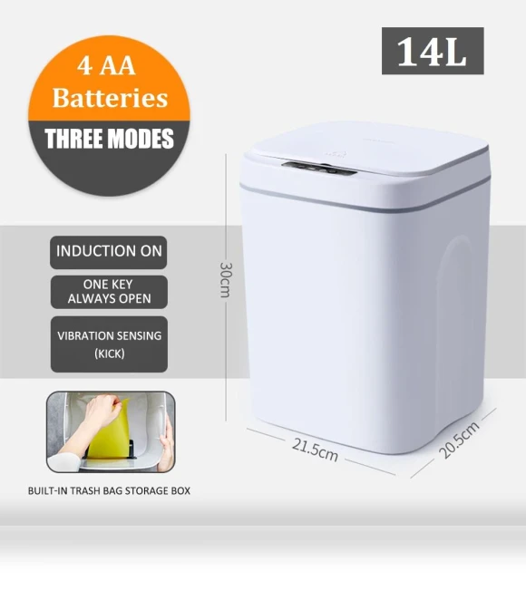 Smart Trash Bin with Wireless Sensor — Kitchen Cans, Knife Home
