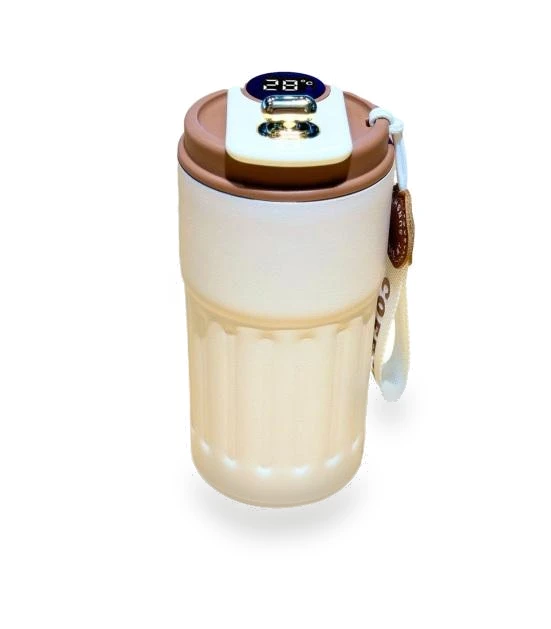 Smart Vacuum Coffee Mug with Temperature Display — Beverage Warmers, Kitchen artifact
