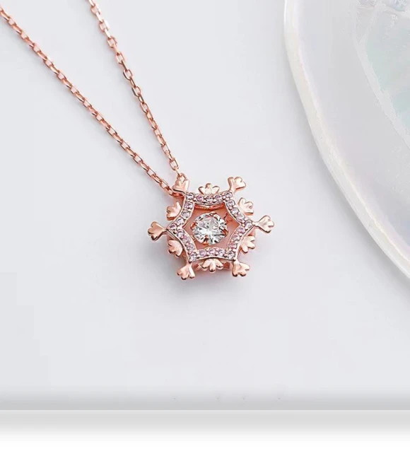 Snowflake Smart Necklace — Smart Jewelry, Lucky Star Jewelry