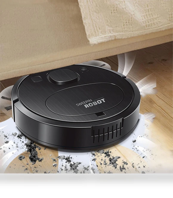 USB Rechargeable Sweeping Robot with Integrated Mopping Function — Smart Cleaning Robots, Marathon
