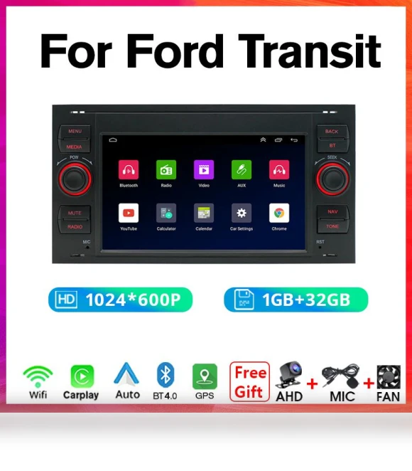 Car Radio with Carplay Android Auto — Stereo Receivers, NAVIGUIDE Car Life
