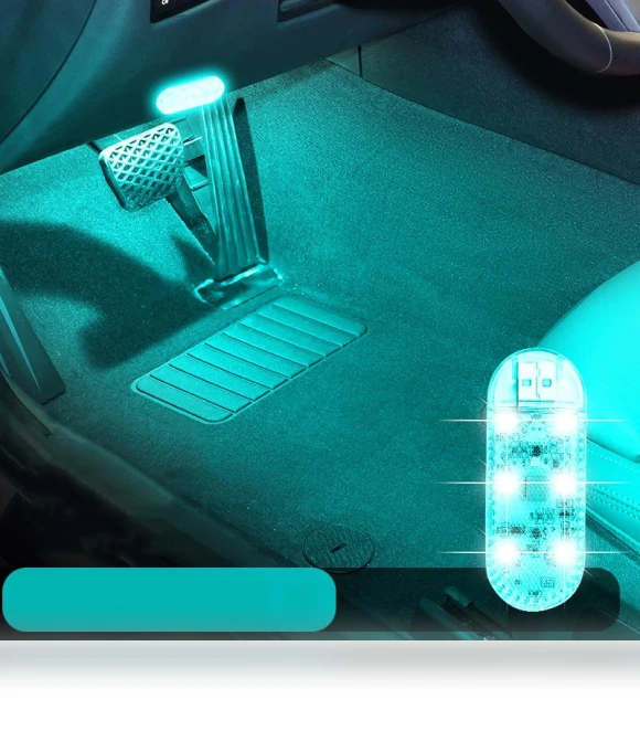 LED Touch Car Cabin Light with USB Charging — Light Kit, Reakosound