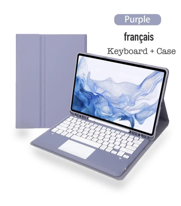Portable Detachable Touch Bluetooth Keyboard TPU Case — Keyboard Cases, HZ-C