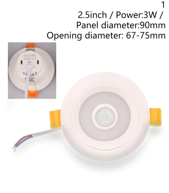 Recessed Stair Lighting Downlight with Motion Sensor — Step Lights, cosy life