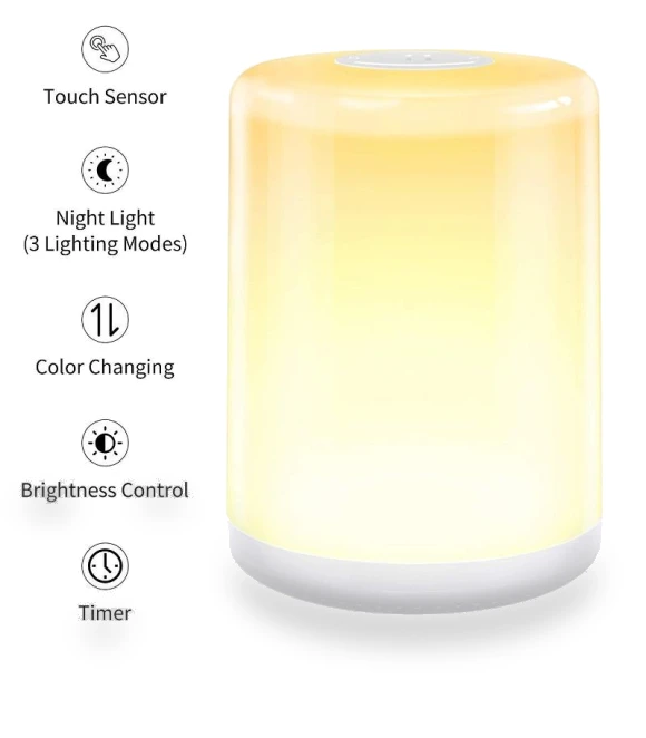 Rechargeable Smart Touch Night Light with Induction Dimmer — Night Lights, Reakosound