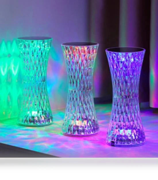 Rechargeable Touch Crystal LED Table Lamp — Desk & Table Lighting, Zhou Yajin
