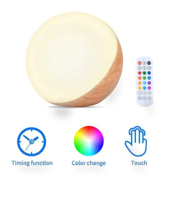Rechargeable Touch Night Light with Remote Control — Night Lights, Binchi Lighting Appliances