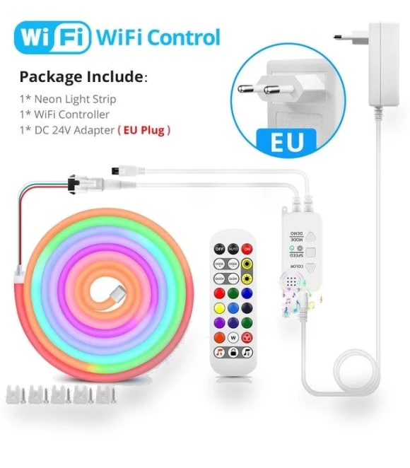 RGBIC Wi-Fi Neon LED Strip Light — LED Strips, Rybakov Home Lighting