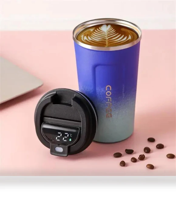 Smart Thermos with LED Temperature Display — Beverage Warmers, Cosy Homes