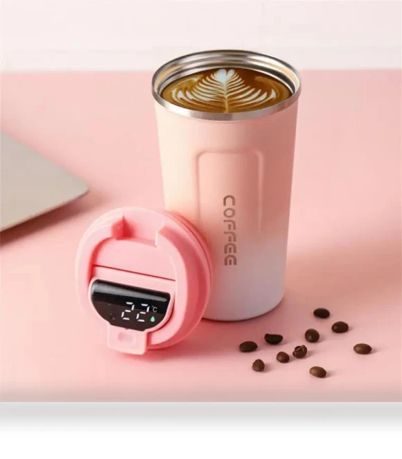 Smart Thermos with LED Temperature Display — Beverage Warmers, Cosy Homes