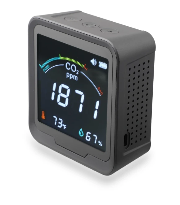 Smart WiFi Tester for CO/CO2 — Air Quality Monitors, White Dream