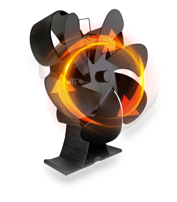 Stove Fan with Electric Drive — Fireplace Fans, Meterk