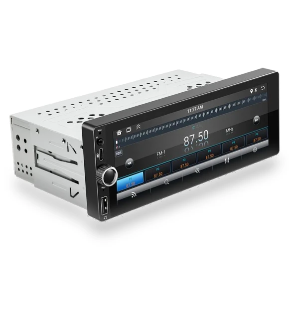 1 Din CarPlay Android-Auto Touchscreen Multimedia MP5 Player Bluetooth Handsfree 6.86 Audio System Head Unit — Stereo Receivers, Tulan market