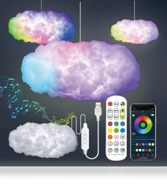 3D Cloud Lamp with Voice Control — Lighting Accessories, Refreshing Home