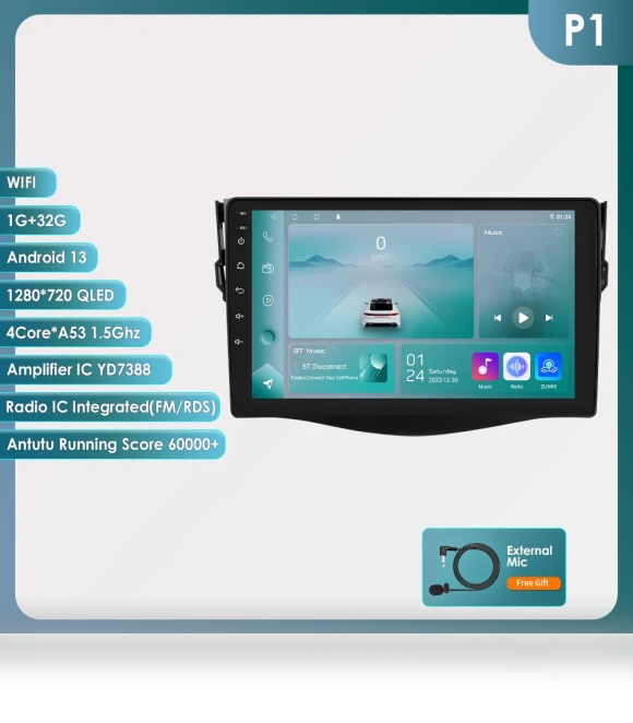 AI Voice 2 Din Android Auto Radio — Stereo Receivers, Hizpo