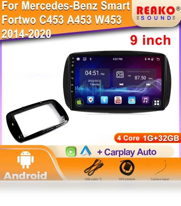 Android Auto Radio Car Multimedia Video Player Stereo — Stereo Receivers, Reakosound