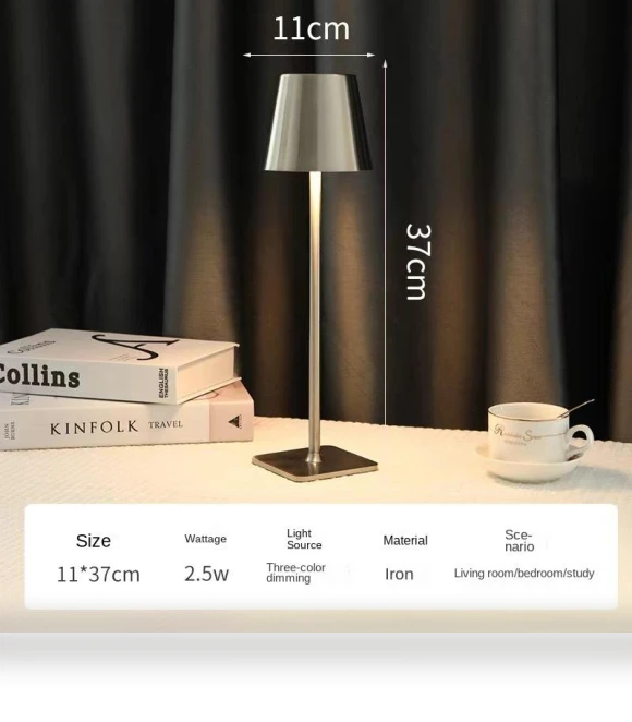 Minimalist Retro Coffee Shop Atmosphere LED Desk Lamp — Study & Desk Lighting