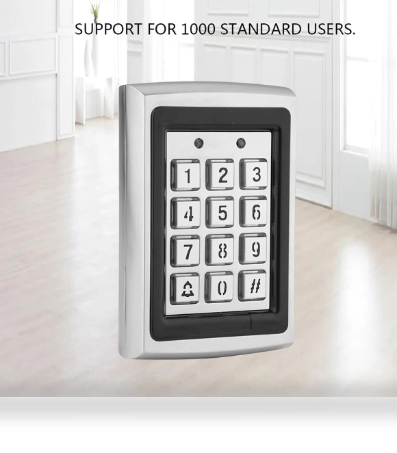 RFID Door Access Controller with Card and Backlight — Access Control Keypads, Comfort Homeware