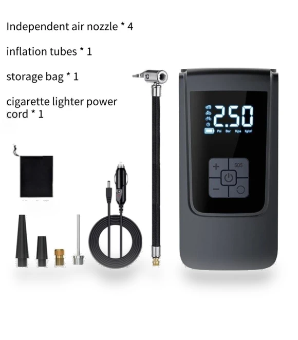 Smart Air Compressor with LED Light — Tire Inflation Solutions, T-Car Parts