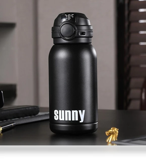 Smart Temperature Display Thermos Cup — Beverage Warmers, MENGN Top