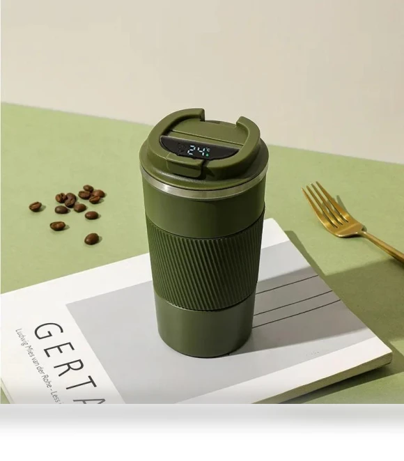 Smart Thermos with LED Temperature Display — Beverage Warmers, Cosy Homes
