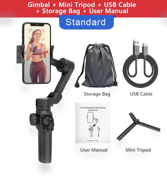 3-Axis Handheld Gimbal Stabilizer — Steady Shots, Axnen