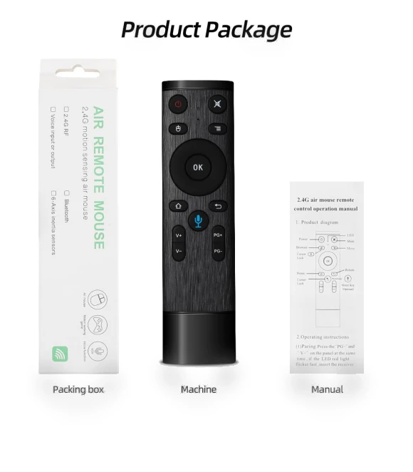 Bluetooth Wireless Voice Remote Control Air Mouse — Remote Controls, Popular House