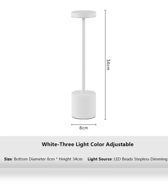 Classic Metal Touch LED Desk Lamp — Desk & Table Lighting, Elberta