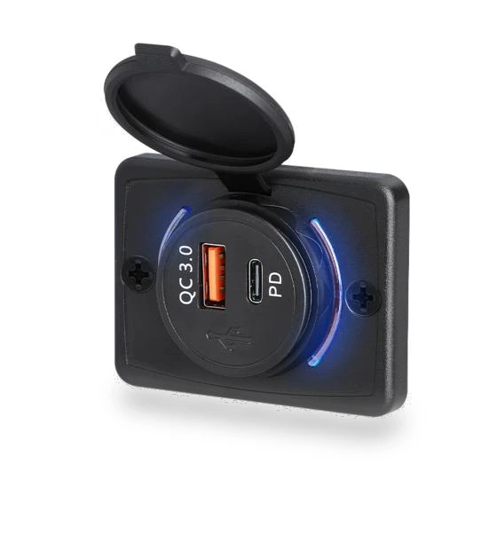 Dual PD QC3.0 Socket Car Charger — Chargers, Cars Auto Home
