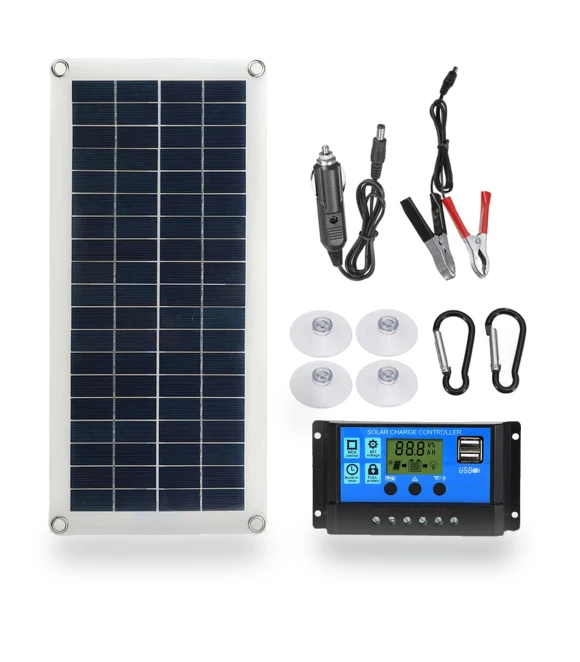 Flexible 12V Panel Switch USB Charging Interface Solar Board with Controller — Renewable Energy Solutions, Musysh