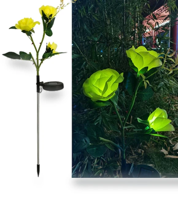 LED Rose Flower Lamp — Outdoor String Lights, Smart Mouse