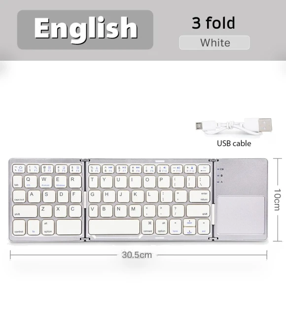 Mini Foldable Keyboard with Touchpad — Keyboards, A powerful man