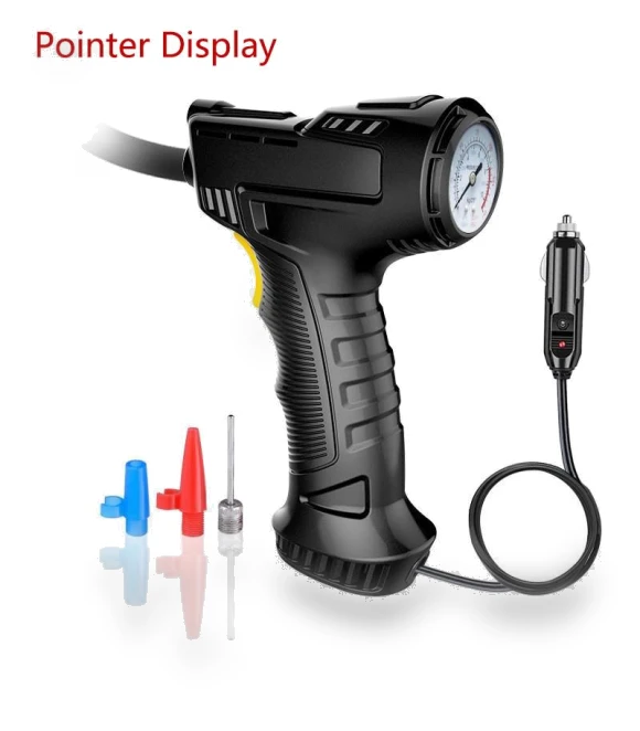 Multifunctional Car Tire Pump and Pressure Monitor — Pressure Gauges, Car & Motorbike Parts