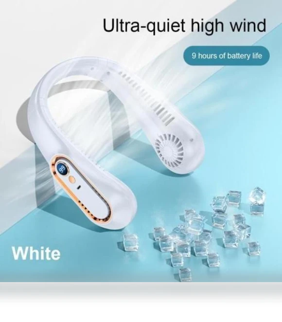 Neck Hanging Fan with Digital Display — Portable Cooling Solutions, SUPONE