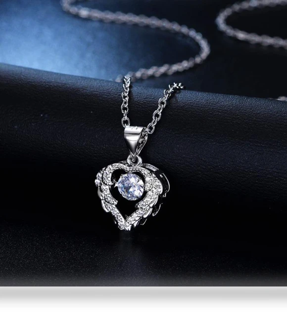 Ocean Heart Smart Pendant Necklace — Smart Jewelry, Lucky Star Jewelry