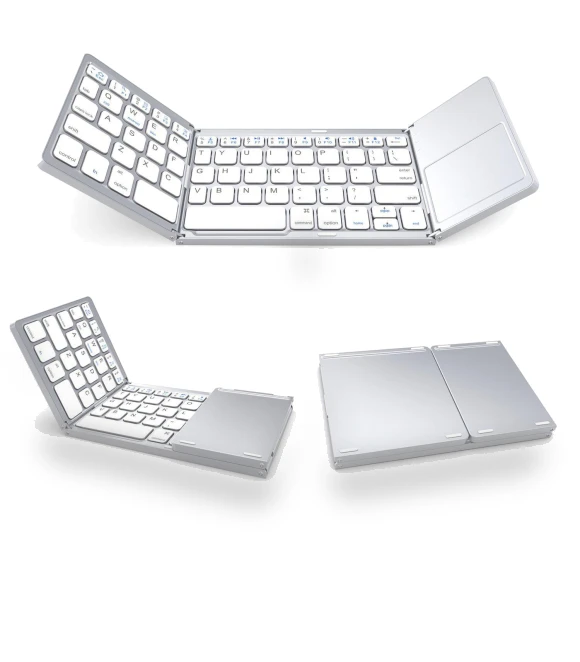 Portable Mini Foldable Bluetooth Keyboard with Touchpad — Keyboards, A powerful man