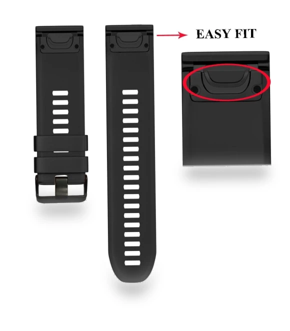Quick-release silicone watch strap — Smartwatch Accessories, WHOP-A1