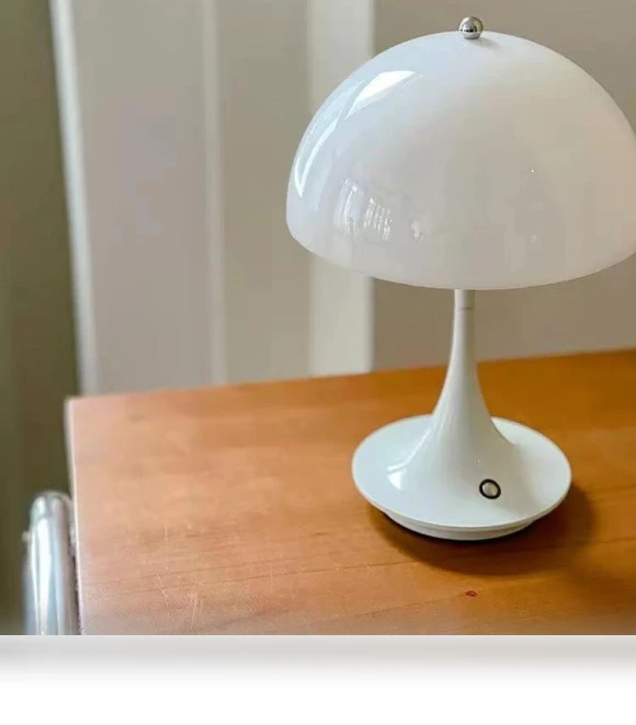 Rechargeable LED Mushroom Table Lamp — Desk & Table Lighting, Your Warm Home