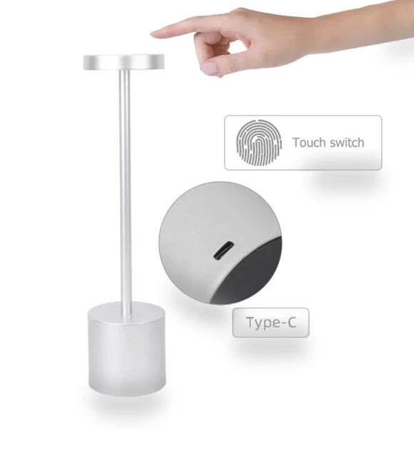 Rechargeable Touch Metal Desk Lamp — Lighting Accessories, Your Warm Home