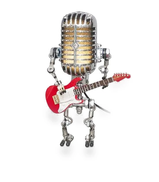 Retro Robot Microphone Night Light — Creative Lighting Solutions, Aunel
