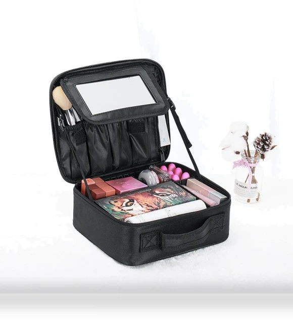 Smart LED Cosmetic Bag with Mirror — Cosmetic Cases, Makeup Kits