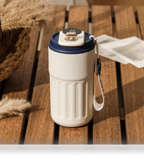 Smart Thermos with LED Temperature Display — Beverage Warmers, HeyLife