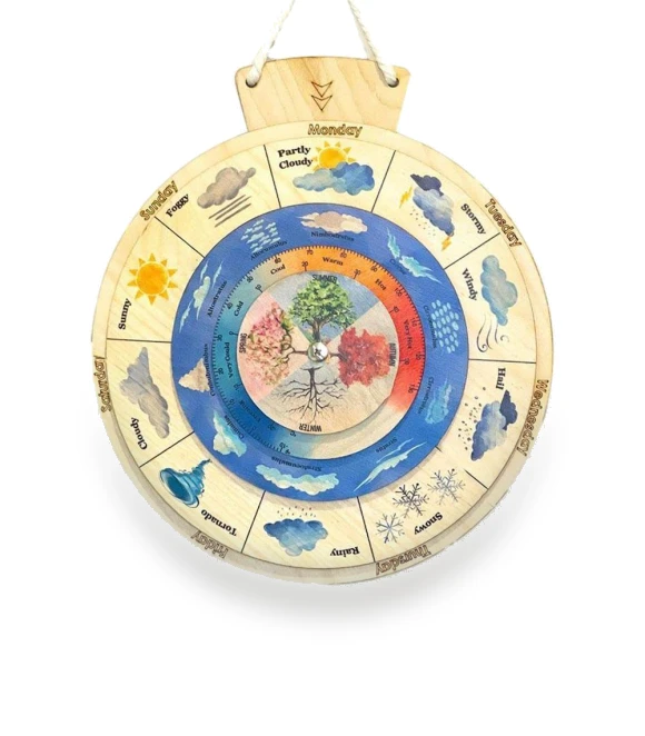 Touch Board Weather Calendar Pendant — Educational Timepieces, Factory Discount Outlet