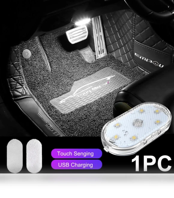 Touch-Sensitive LED Car Dome Light — Light Kit, Cars Auto Home