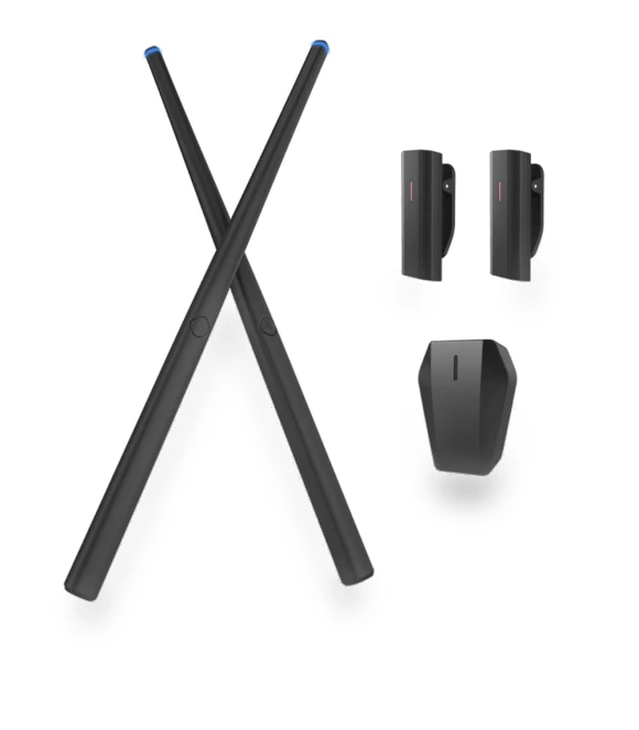 Virtual Drum Set with Somatosensory Air Drumsticks — Drum Machines, Toys Arts